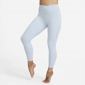 NEW NIKE women's dri-fit zenvy 7/8 training leggings in blue